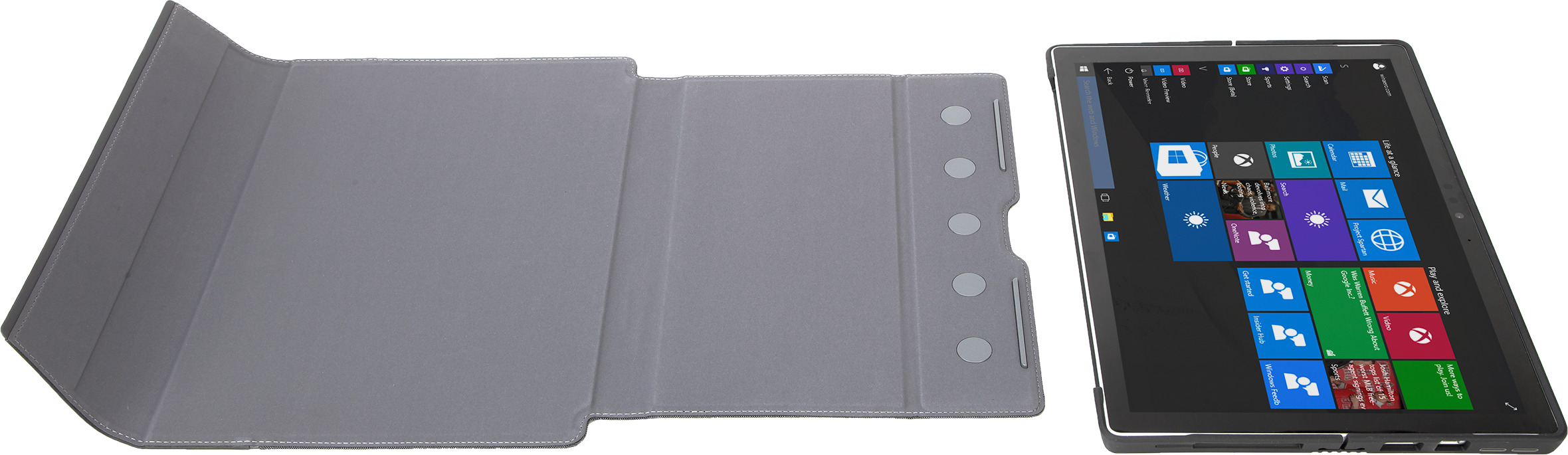 TARGUS Signature, Full Cover, Microsoft, Surface Pro 6, Surface Pro (2017), Surface Pro 4, Grau