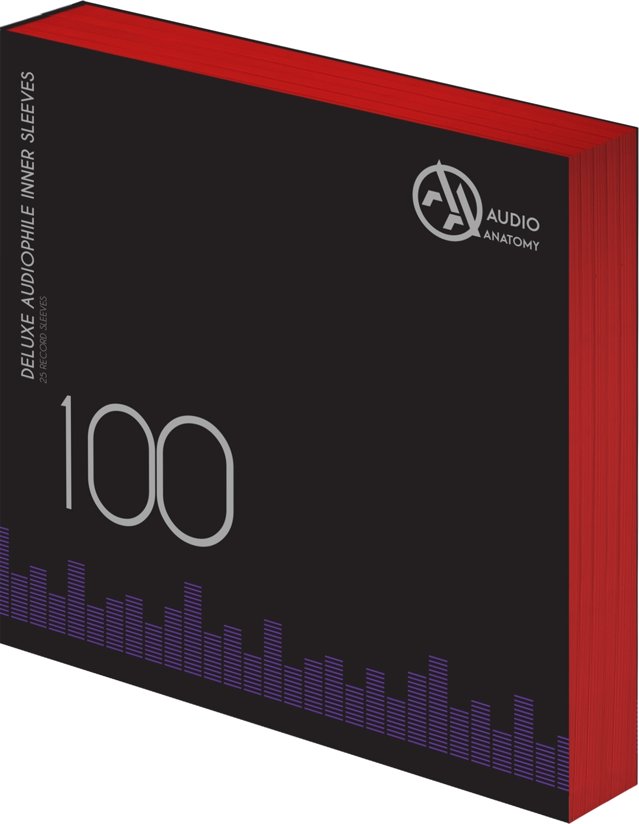 Deluxe Audiophile Antistatic Vinyl belső borító, 100x12", 80 gramm, vörös