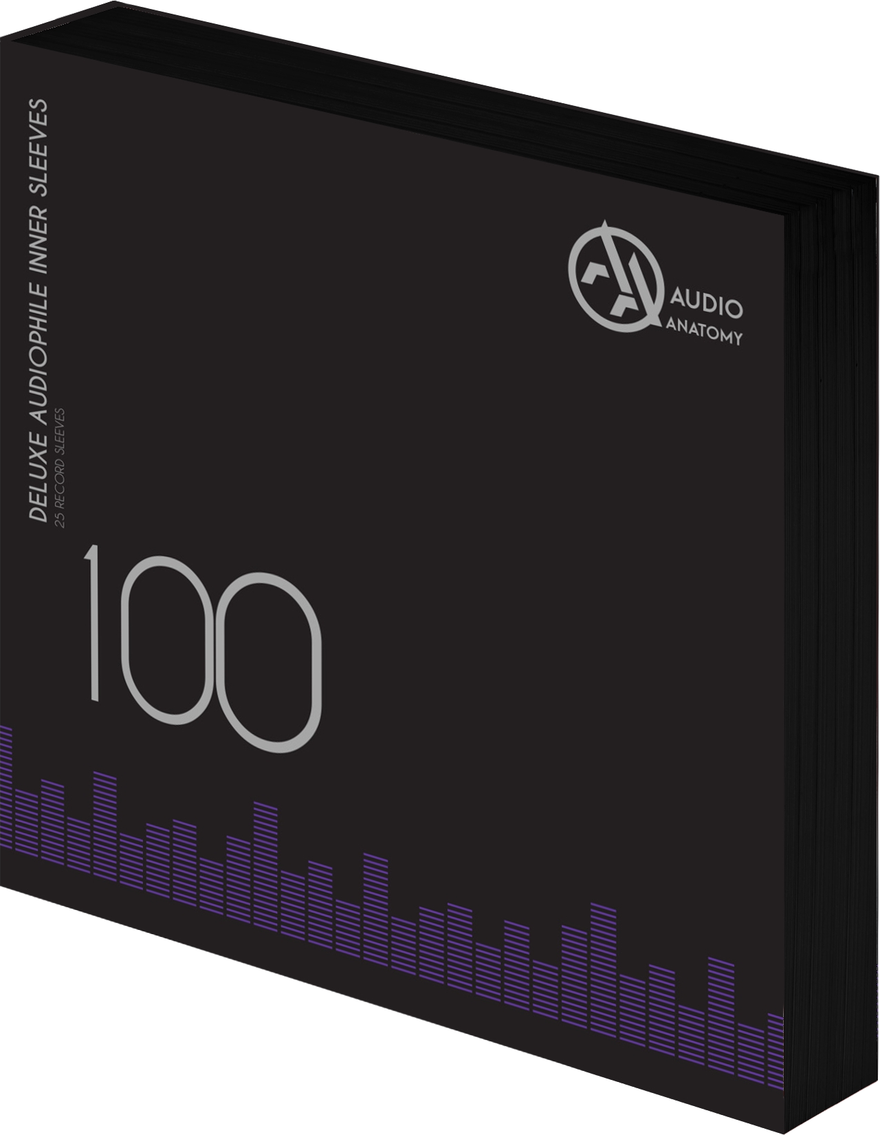 Deluxe Audiophile Antistatic Vinyl belső borító, 100x12", 80 gramm, fekete