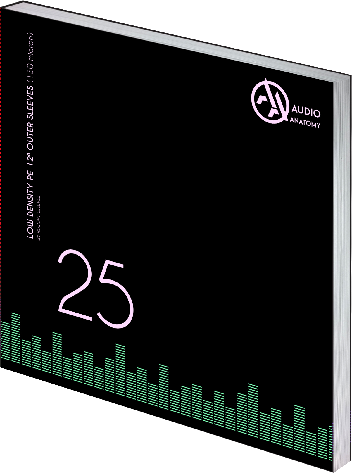 PE Low Density külső vinylborító, 25x12", 130 micron