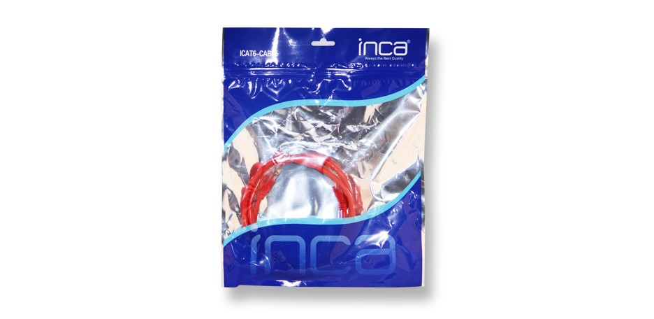 INCA CAT6 1m Network Kablosu Kırmızı