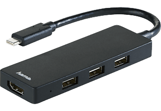 HAMA USB-C hub 3 Port USB 2.0 + HDMI (135762)