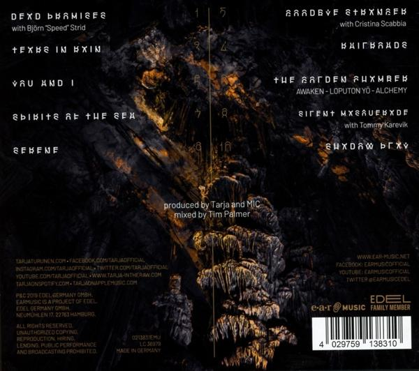 Album-Rückseite mit Songtiteln und Künstlerinformationen.
