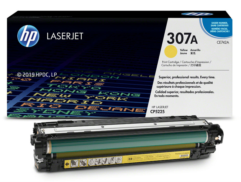 Tóner - HP 307A LaserJet, Amarillo, CE742A
