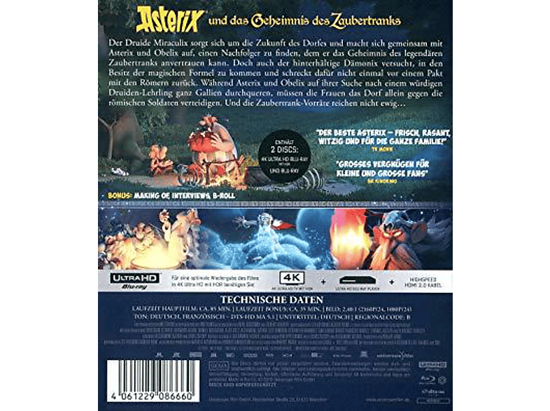 Thumbnail - Asterix und das Geheimnis des Zaubertranks 4K Ultra HD Blu-ray +