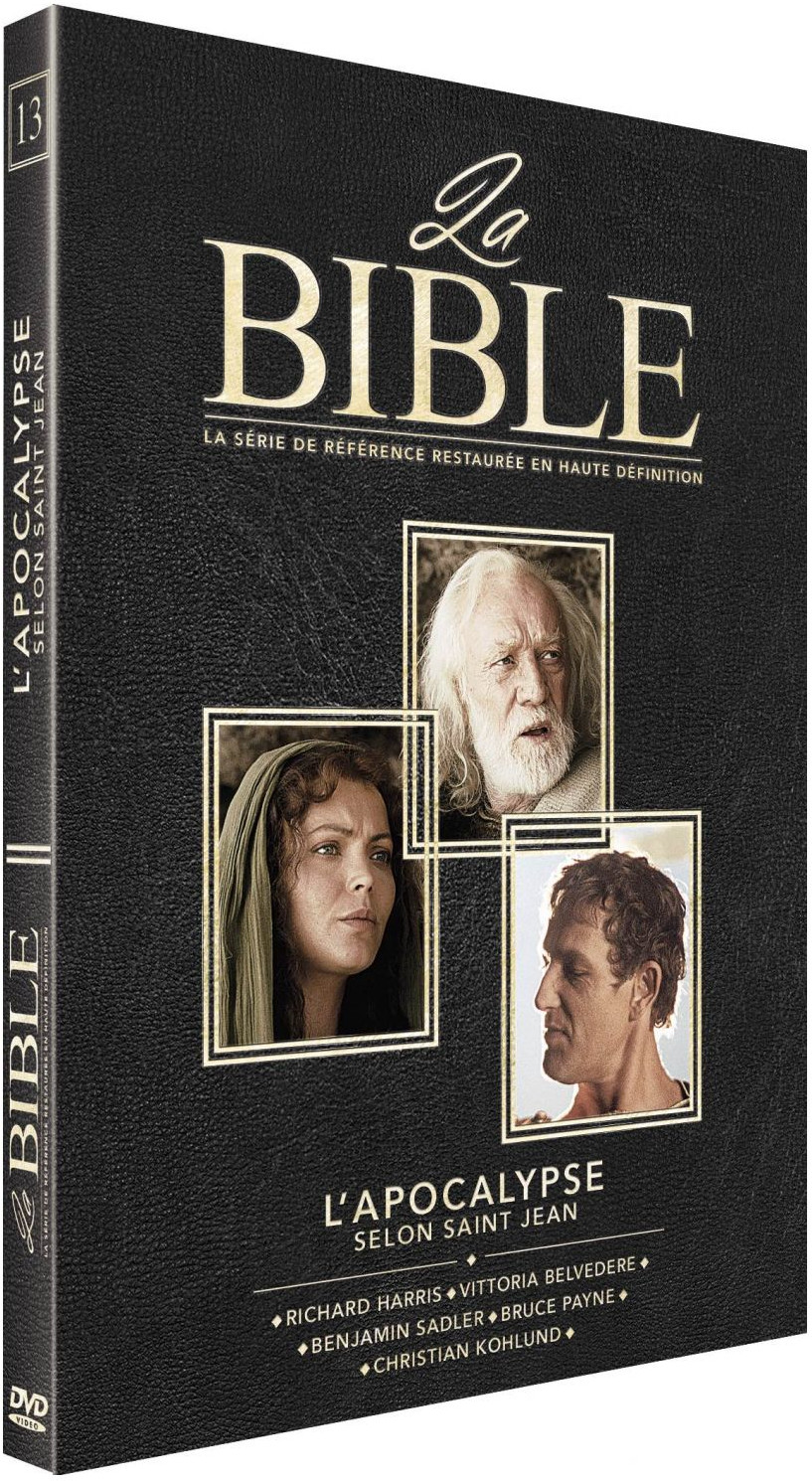 Coffret DVD d'une série biblique. Portraits de personnes et du texte.