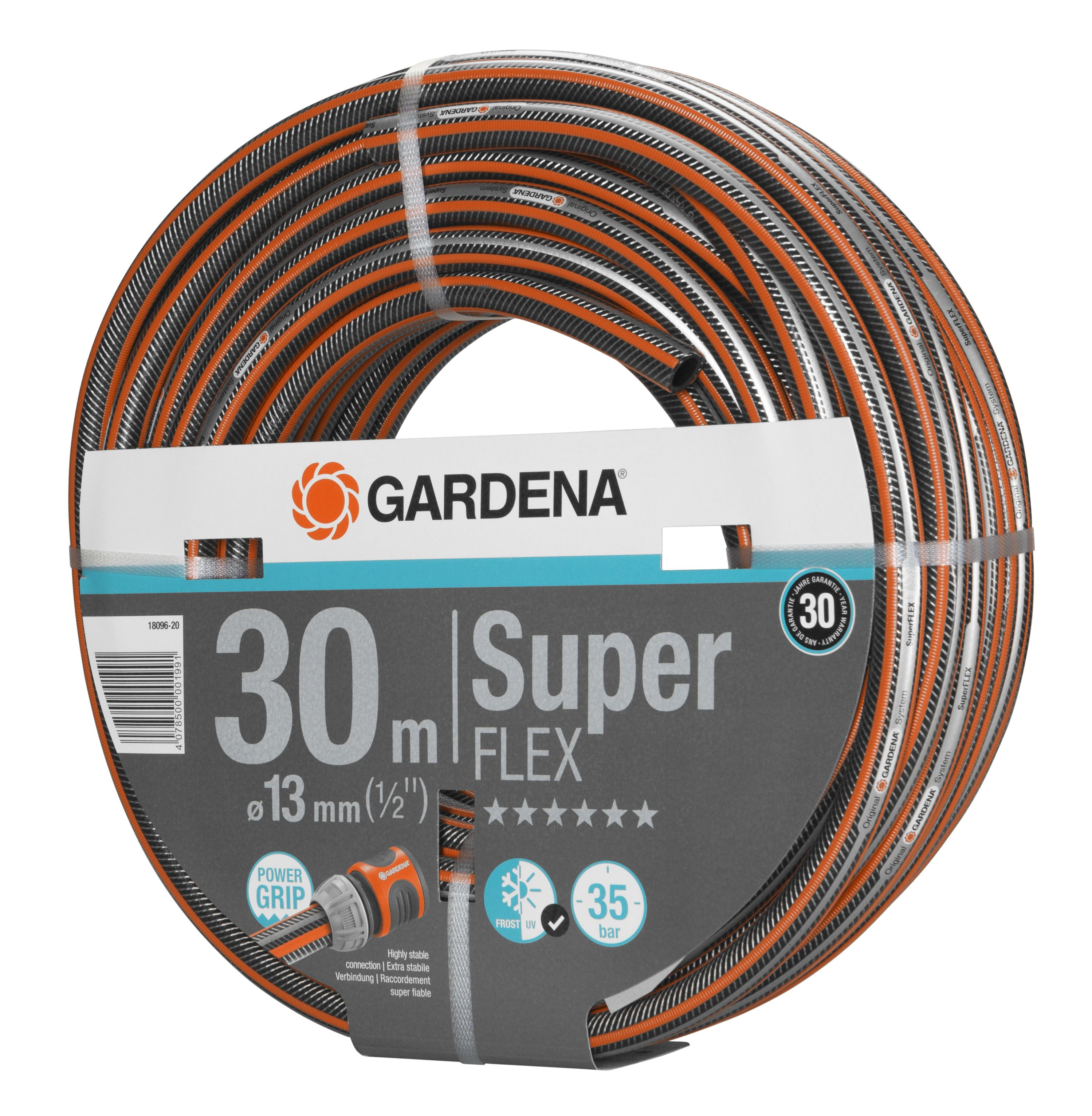 GARDENA 18096-20 Premium SuperFLEX 13 mm (1/2"), 30 m Gartenschlauch