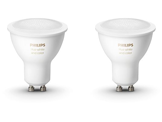 PHILIPS HUE Bluetooth - White and color ambiance - GU10 - 2-pack