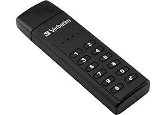 VERBATIM Keypad Secure USB-Stick, 128 GB, 160 MB/s, Schwarz
