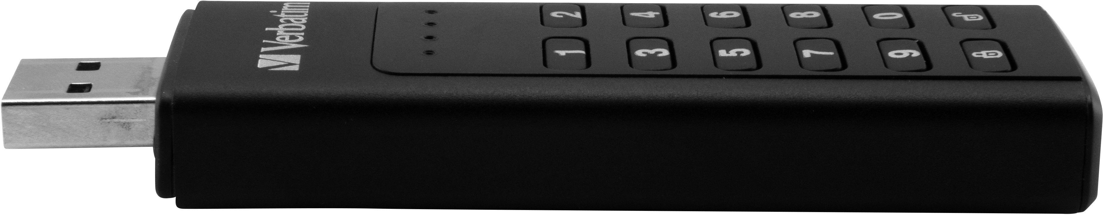 VERBATIM Keypad Secure USB-Stick, 128 GB, 160 MB/s, Schwarz