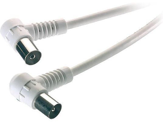 Cable - Vivanco 48701, TV/Radio, Antena, 90dB, 3m, Blanco