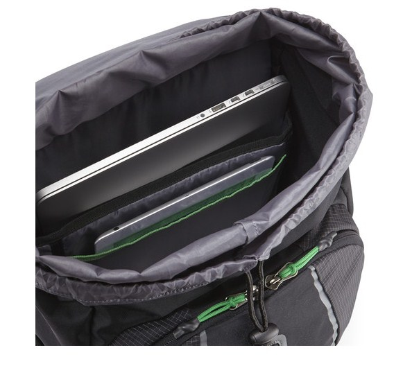 Mochila para portátil de 15.6" - Case Logic BOGD115K, tableta, Gris y verde