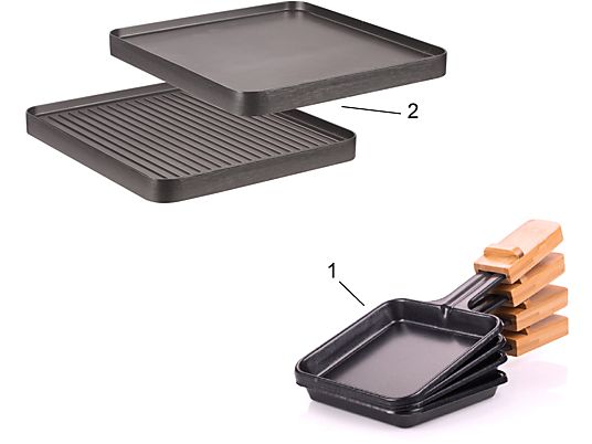 KOENIG B02167 - Raclette grill (Bambù/Nero)