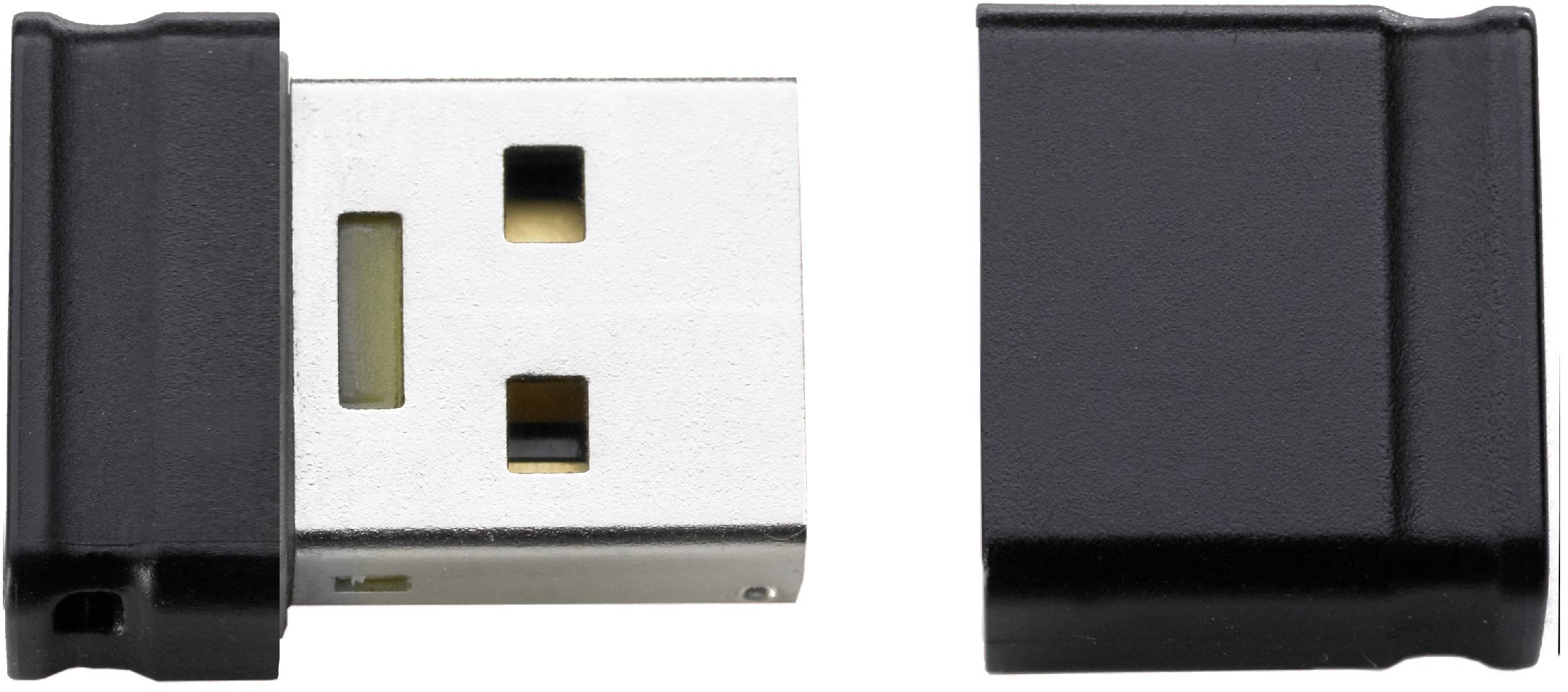 USB-Stick mit Schutzkappe, schwarz.