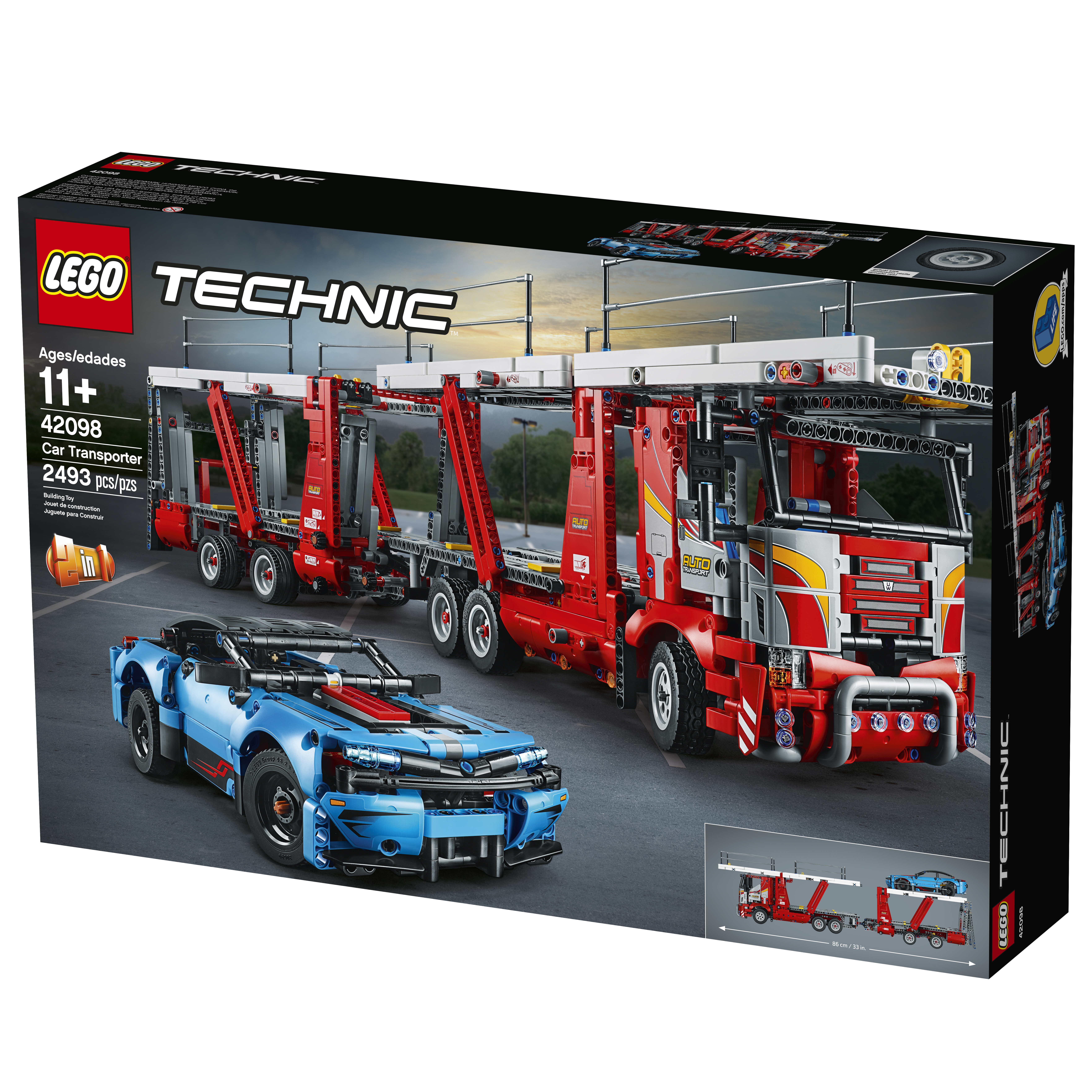 LEGO 42098 Autotransporter Bausatz, Mehrfarbig