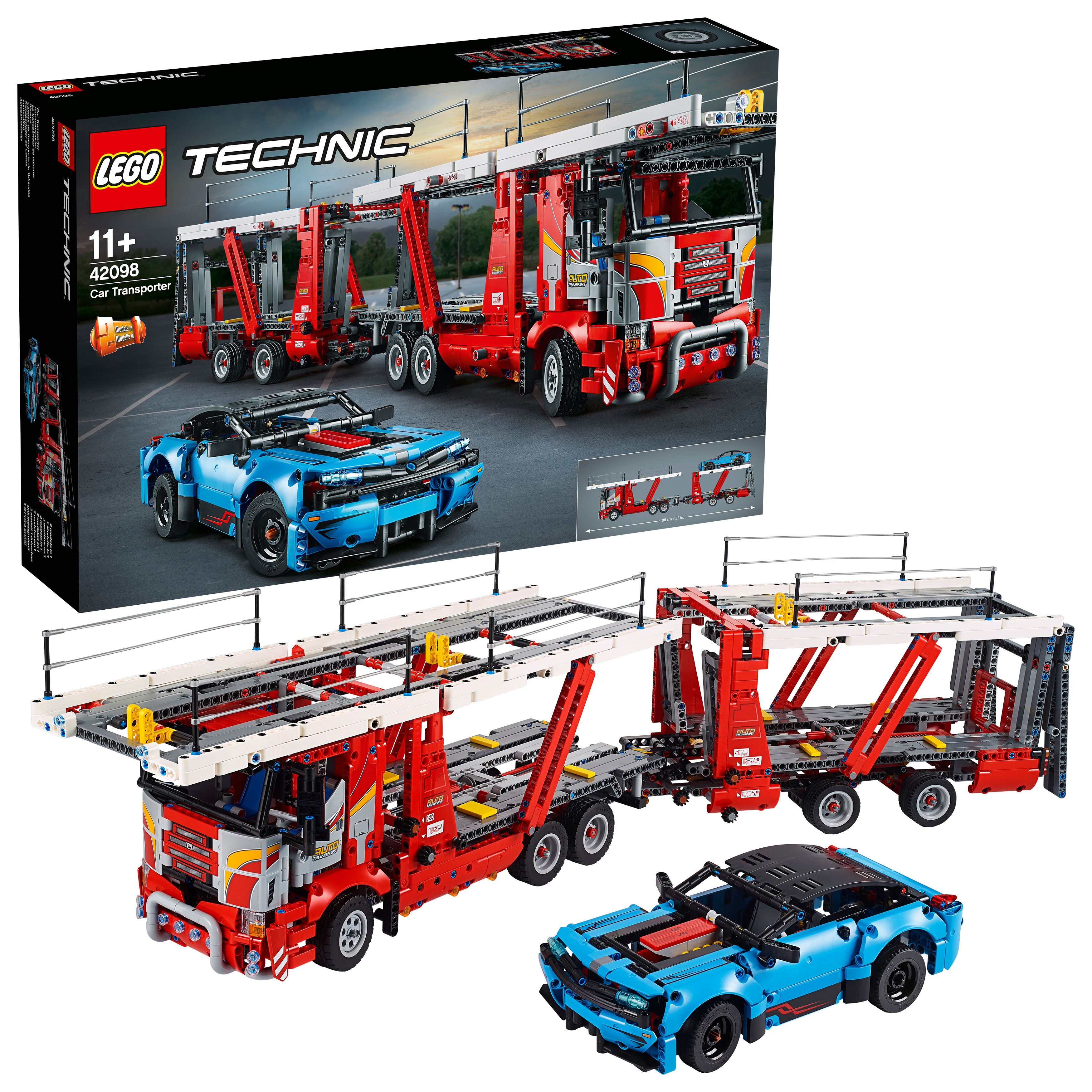LEGO 42098 Autotransporter Bausatz, Mehrfarbig
