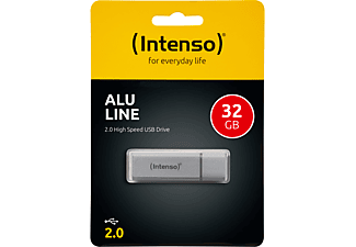 INTENSO Alu Line USB-Stick, 32 GB, 28 MB/s, Silber