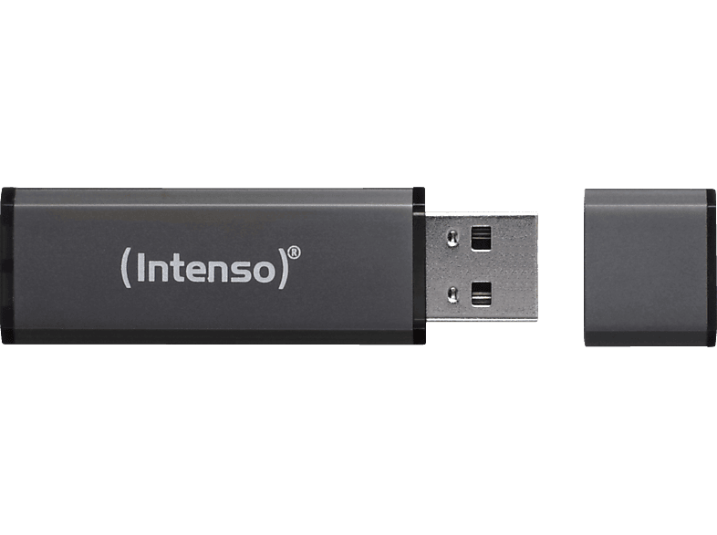 16 GB, Line 28 INTENSO Anthrazit Alu USB-Stick, MB/s,