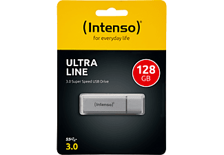 INTENSO Ultra Line USB-Stick, 128 GB, 35 MB/s, Silber