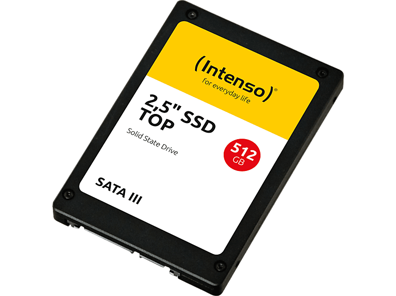 Top SSD Performance Festplatte, SATA intern INTENSO 6 Gbps, 512 GB Zoll, 2,5
