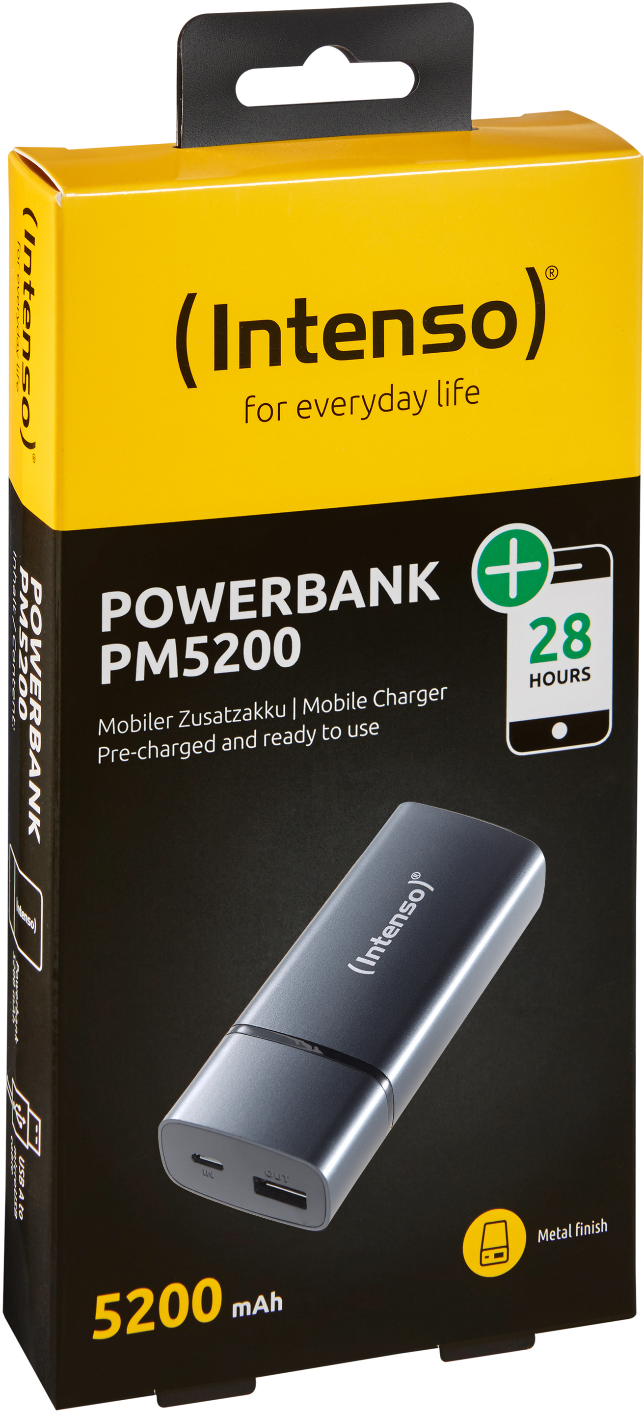 INTENSO PM5200 Powerbank 5200 mAh Schwarz