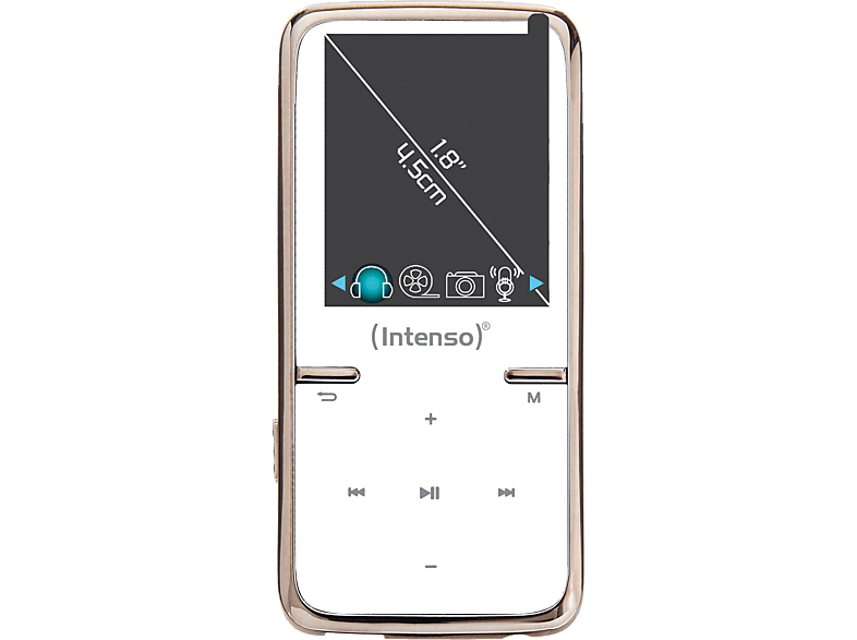 Mp3Player INTENSO Video Scooter Mp3Player 8 GB, Weiß MediaMarkt