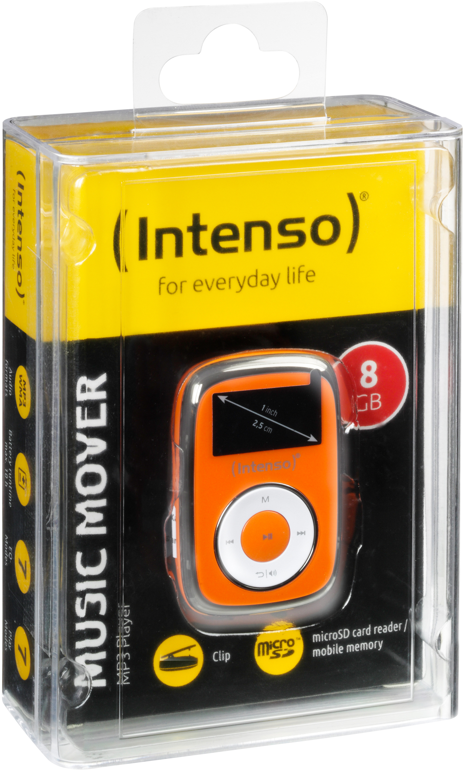 (8 Orange) Mp3-Player Mover Music INTENSO GB,