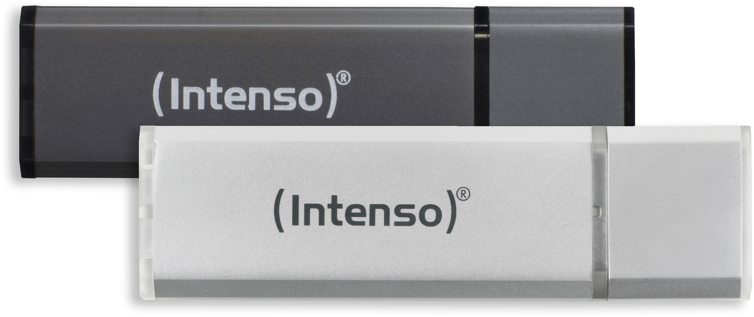 INTENSO Alu Line 2x USB-Stick, GB, 32 Silber/Anthrazit 28,00 MB/s