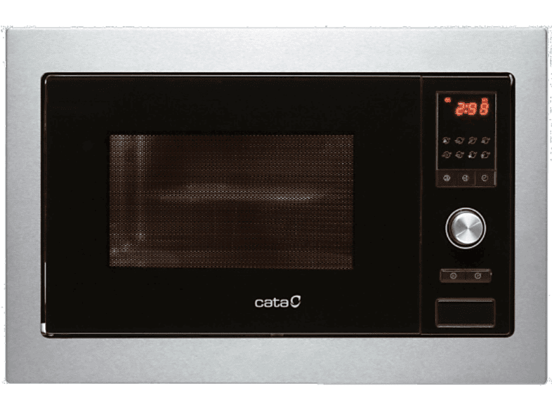 Microondas integrable - Cata MC 28 D BK Inox, 28 Litros, Grill simultáneo