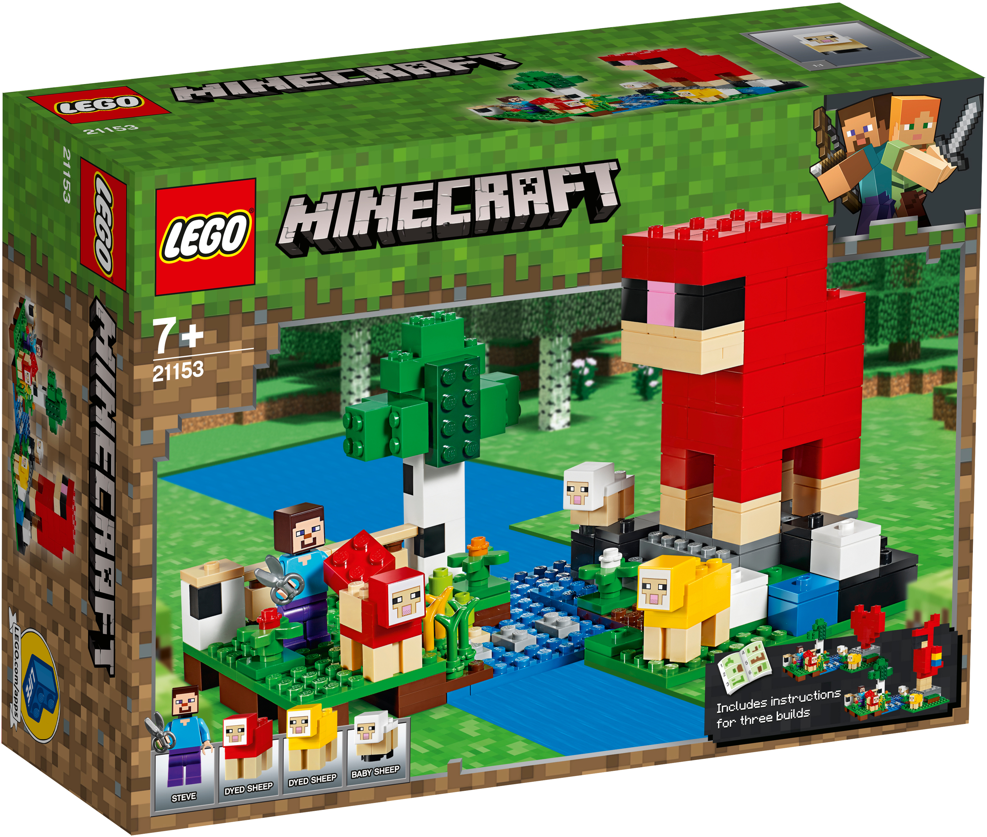 LEGO 21153 Die Schaffarm Bausatz, Mehrfarbig