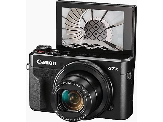CANON Appareil photo compact PowerShot G7 X Mark II + Tripod + Carte SD 32GB Wi-Fi (1066C037AA)