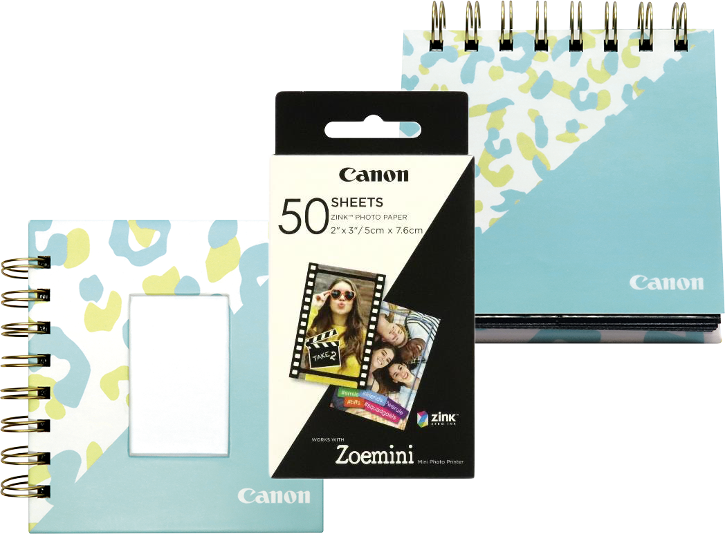 CANON Zoemini Zink ZP-2030 fotópapír 50 lap + fotóalbum + képkeret