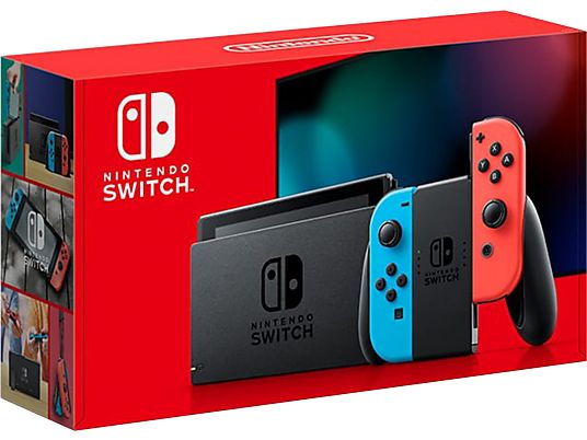 Switch (2019) - Spielekonsole - Neon-Rot/Neon-Blau