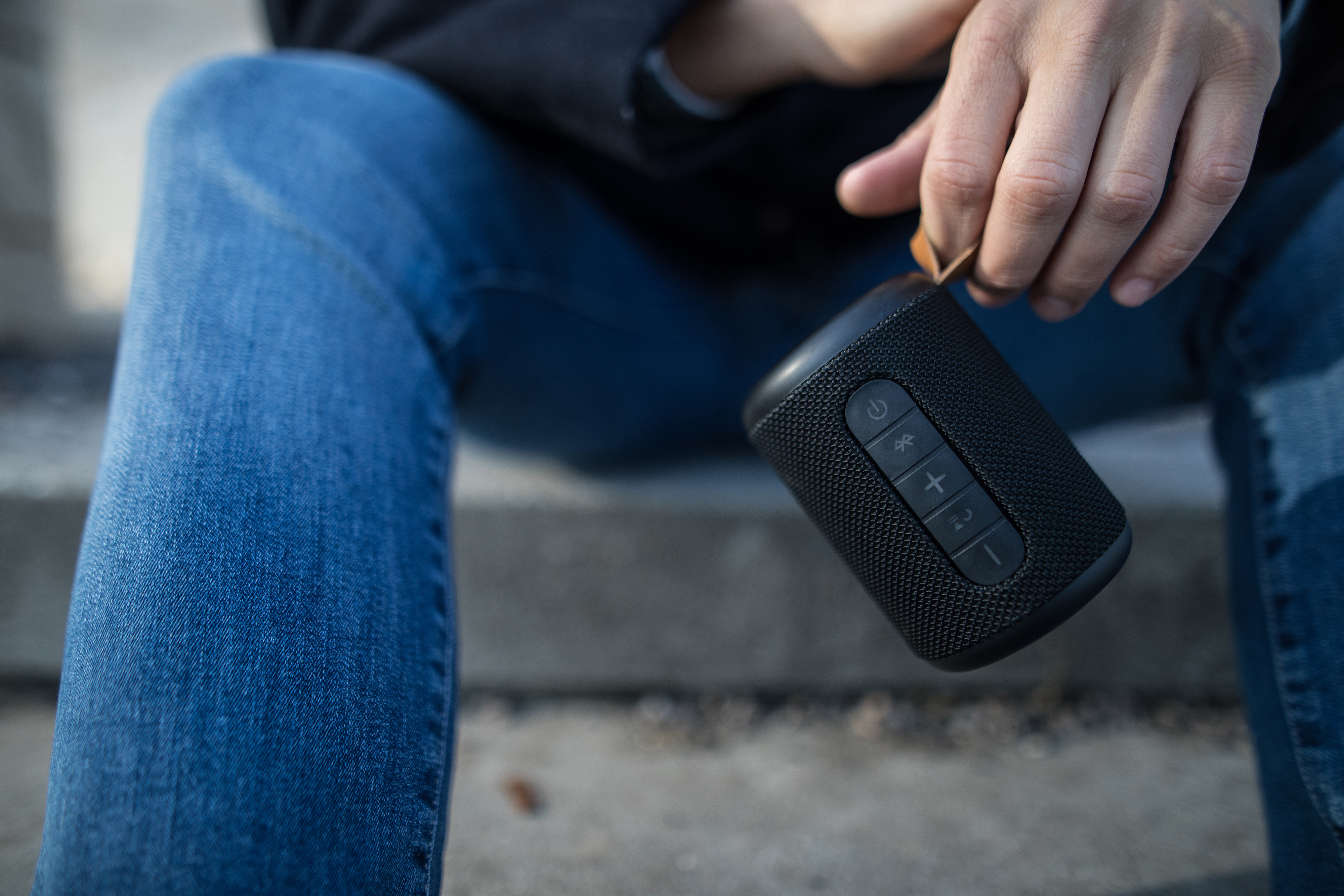 PEAQ PPA 201 BT-B Bluetooth Lautsprecher, Schwarz, Wasserfest