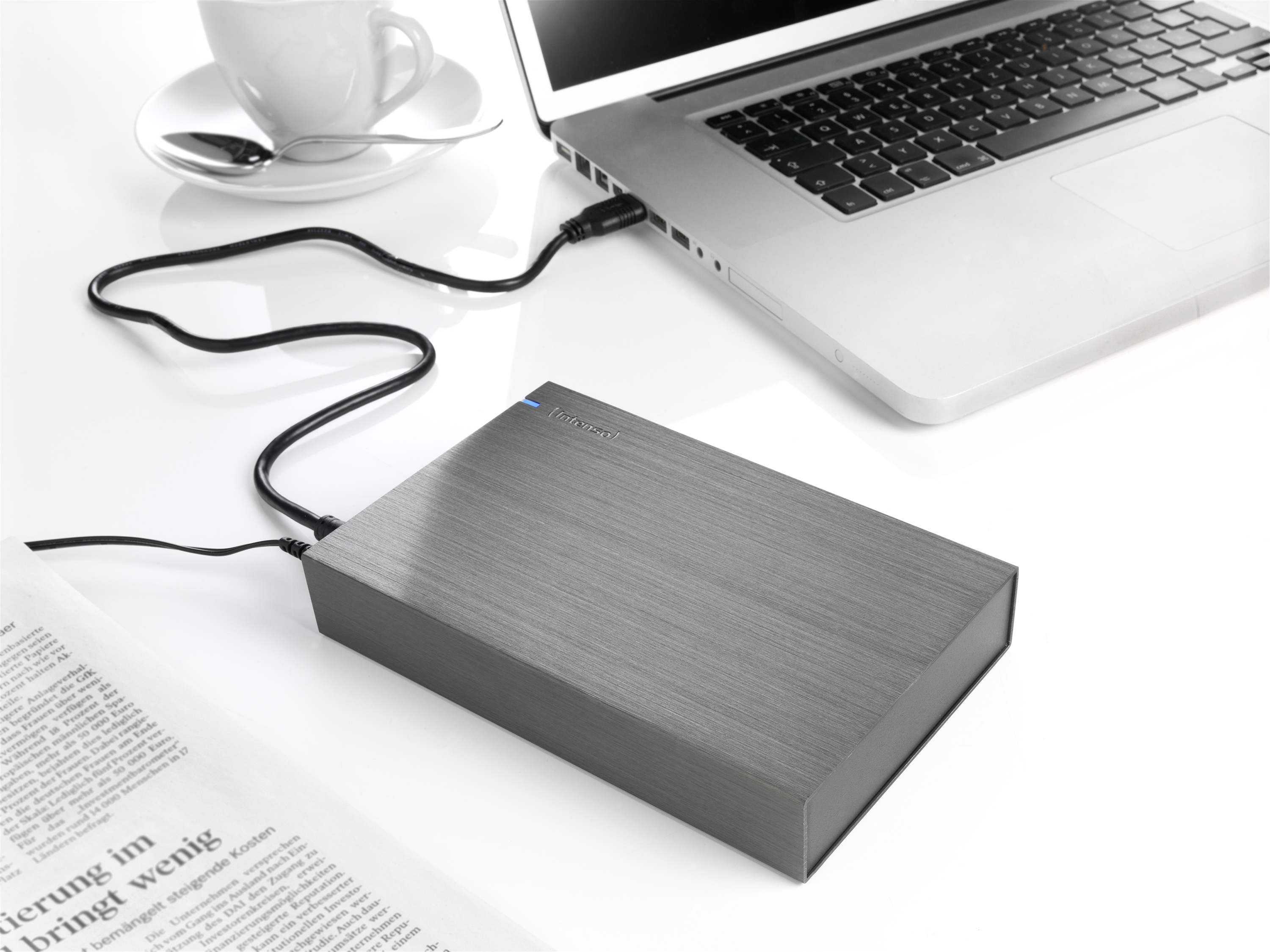 INTENSO Memory Board Festplatte, 4 TB HDD, 3,5 Zoll, extern, Anthrazit