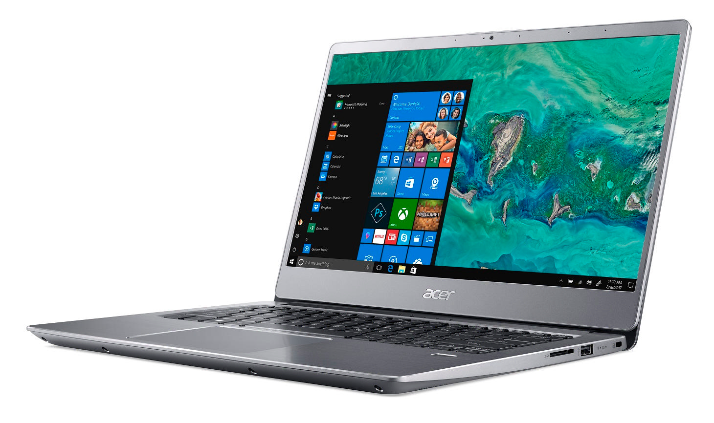 ACER Swift-3 SF314-54/Pentium P4417U/4GB/128GB SSD/IHD/14" FHD/ Win 10 Home Laptop