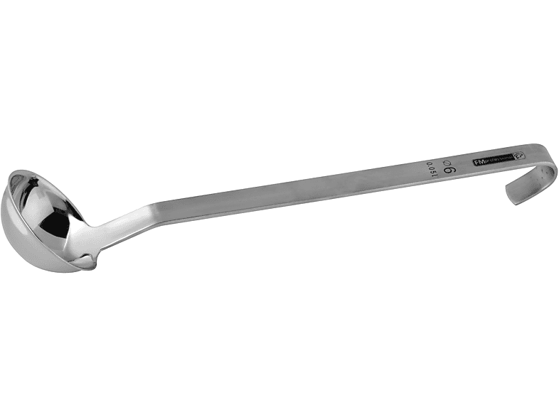 Fackelmann 21870 Schöpflöffel 32 cm, Silber, Spülmaschinengeeignet