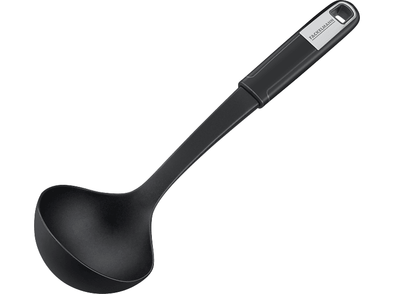 Fackelmann 25784 sense Schöpflöffel 31cm, Schwarz, Spülmaschinengeeignet