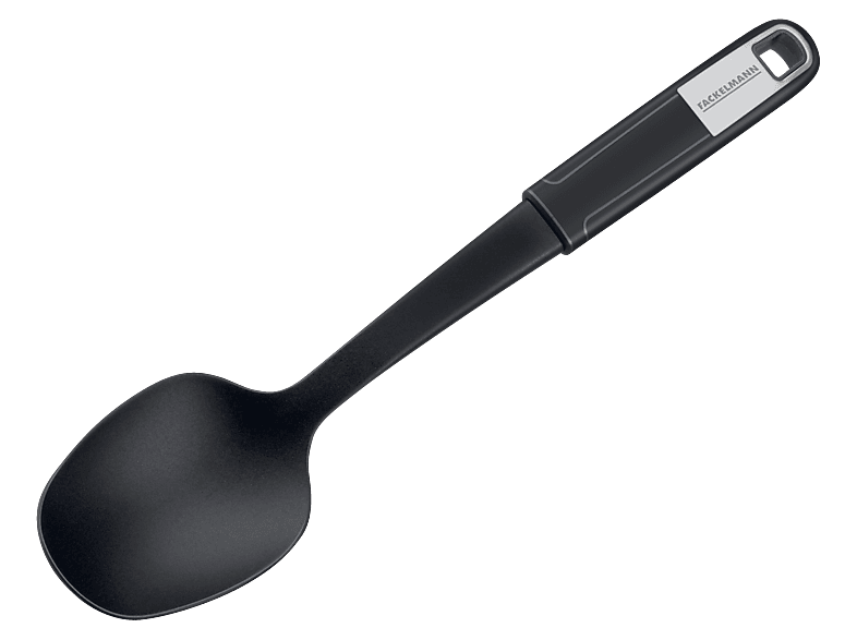 Fackelmann 25785 sense Servierlöffel 31cm, Schwarz, Spülmaschinengeeignet