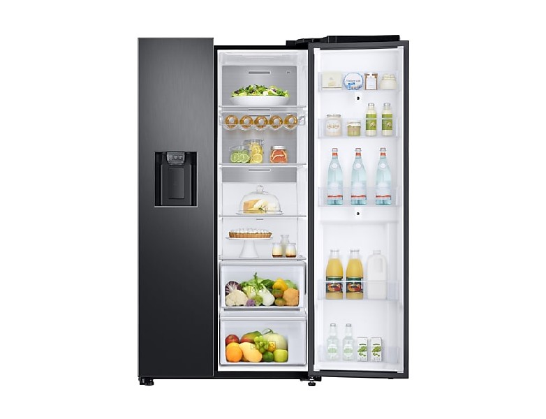 Frigorífico americano - Samsung RS68N8941B1, Family Hub, No Frost, 593 l, 178 cm, 39 dB, WiFi,  Grafito