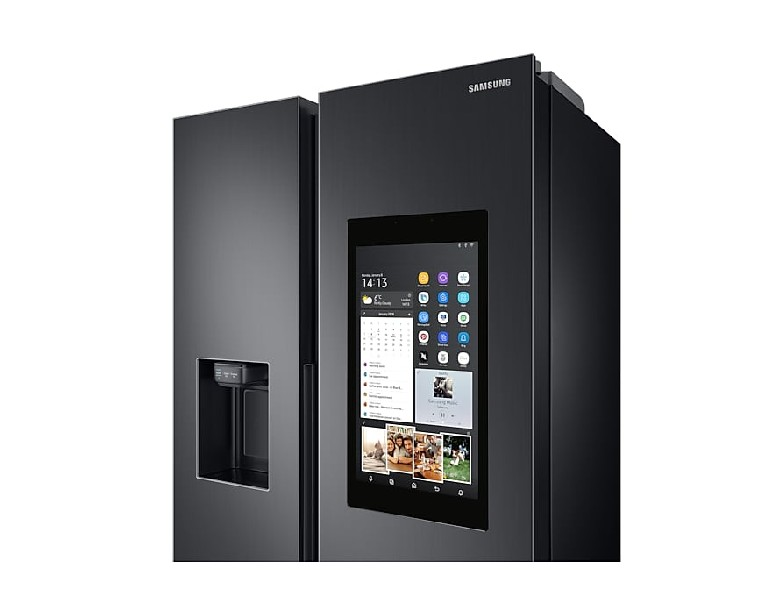 Frigorífico americano - Samsung RS68N8941B1, Family Hub, No Frost, 593 l, 178 cm, 39 dB, WiFi,  Grafito