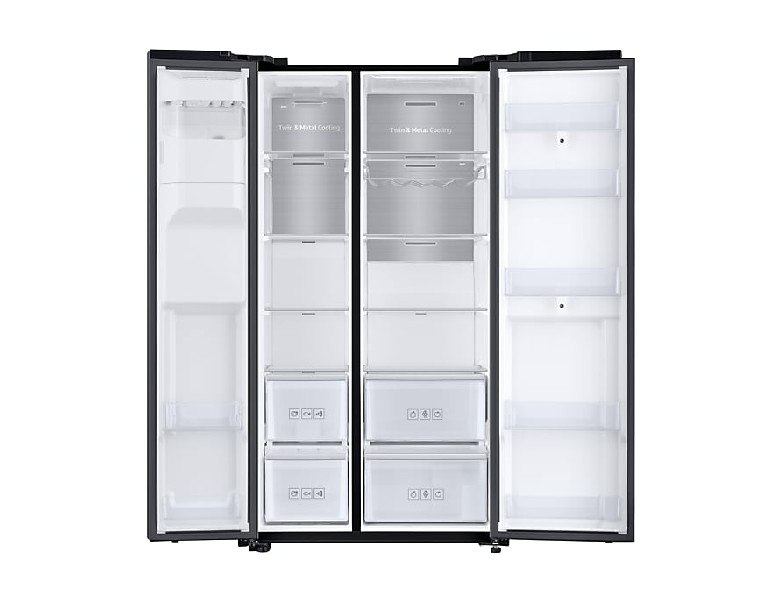 Frigorífico americano - Samsung RS68N8941B1, Family Hub, No Frost, 593 l, 178 cm, 39 dB, WiFi,  Grafito