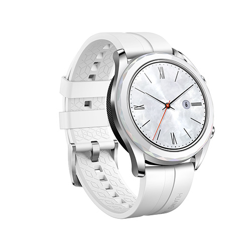 Smartwatch - Huawei Watch GT Elegant, 42x46 mm, Acero, Blanco