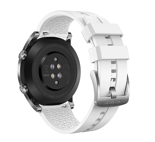 Smartwatch - Huawei Watch GT Elegant, 42x46 mm, Acero, Blanco