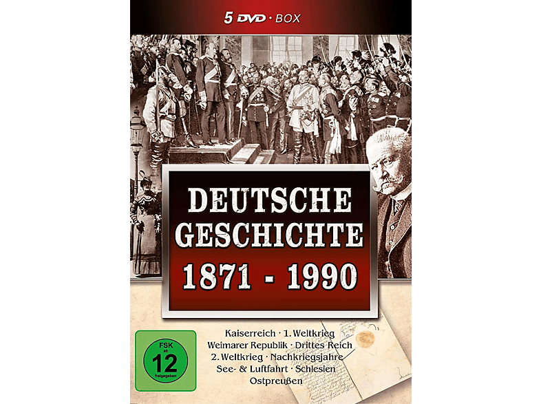 (5 Geschichte DVD 1871-1990 Deutsche DV