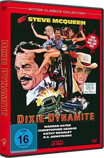 DVD-Cover für 'Dixie Dynamite' mit einer Collage von Bildern.