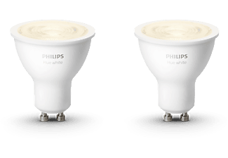 PHILIPS HUE Bluetooth Spot LED lumière blanche chaude GU10 pack de 2 (62931100)