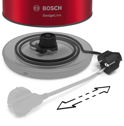 BOSCH TWK3P424 Rot/Grau Wasserkocher