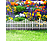 GARDEN OF EDEN 11468 Virágágyás szegély / kerítés 60 x 23 cm, műanyag, fehér, UV álló