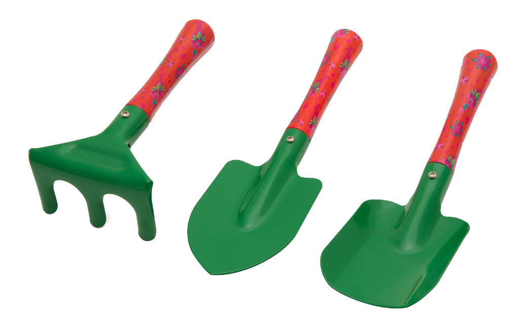 GARDEN OF EDEN 11285 Kerti szerszámkészlet gyerekeknek, 3 részes, ásó-kapa-gereblye